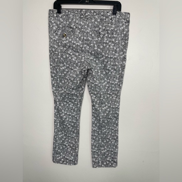 Anthropologie Bowery Pineapple Print Cropped Jeans Sz 16R XL Stretchy Comfort - Picture 5 of 11